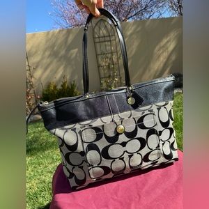 Coach - Large Jacquard Monogram Tote